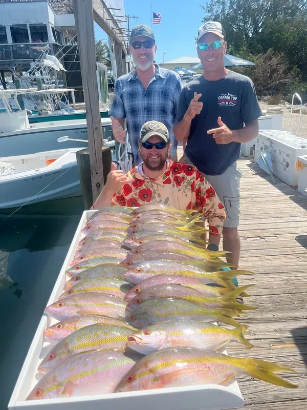 our table slapped full of yellowtails!